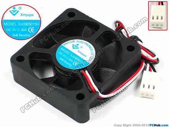 71344 Xinyujie DC- Bearing OEM- Square Fan XJ05B5015H, w190x3X3, 0.40A Xinyujie DC- Bearing OEM- Square Fan 