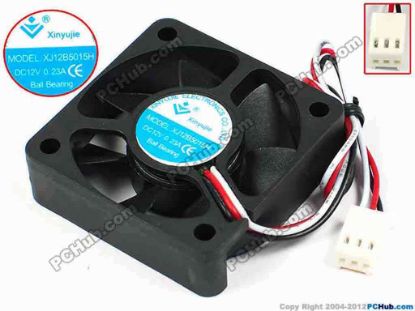 71349 Xinyujie DC- Bearing OEM- Square Fan XJ12B5015H, w190x3X3, 0.23A Xinyujie DC- Bearing OEM- Square Fan 