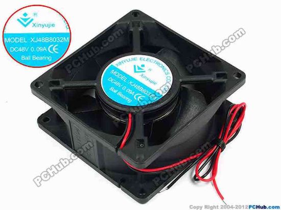71610 Xinyujie DC- Bearing OEM- Square Fan XJ48B8032M, w270x2, 0.09A Xinyujie DC- Bearing OEM- Square Fan 