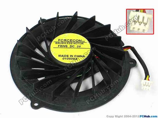 71695 Forcecon Common Item (Forcecon) Cooling Fan  dia62.8x11.8, w30x3x3, 5V, Bare Fan Forcecon Common Item (Forcecon) Cooling Fan  