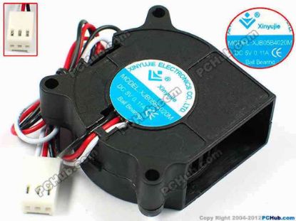 72001 Xinyujie DC- Bearing OEM- Blower Fan XJB05B4020M, w200x3x3, 0.11A Xinyujie DC- Bearing OEM- Blower Fan 