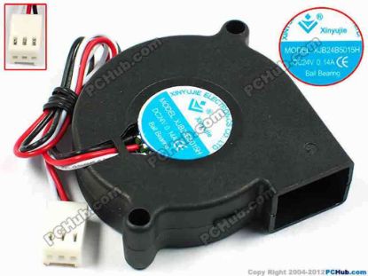 72041 Xinyujie DC- Bearing OEM- Blower Fan XJB24B5015H, w195x3x3, 0.14A Xinyujie DC- Bearing OEM- Blower Fan 