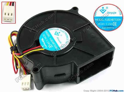 72068 Xinyujie DC- Bearing OEM- Blower Fan XJB24B7530H, w220x3x3, 0.23A Xinyujie DC- Bearing OEM- Blower Fan 