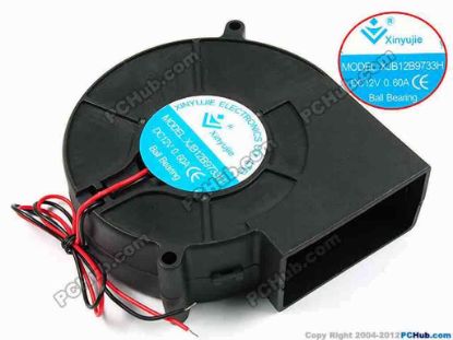72099 Xinyujie DC- Bearing OEM- Blower Fan XJB12B9733H, w265x2, 0.60A Xinyujie DC- Bearing OEM- Blower Fan 