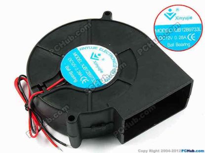 72101 Xinyujie DC- Bearing OEM- Blower Fan XJB12B9733L, w265x2, 0.28A Xinyujie DC- Bearing OEM- Blower Fan 