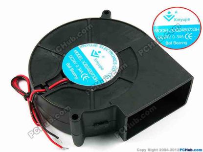 72103 Xinyujie DC- Bearing OEM- Blower Fan XJB24B9733H, w265x2, 0.34A Xinyujie DC- Bearing OEM- Blower Fan 