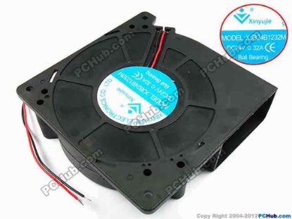 72188 Xinyujie DC- Bearing OEM- Blower Fan XJB24B1232M, w235x2, 0.32A Xinyujie DC- Bearing OEM- Blower Fan 
