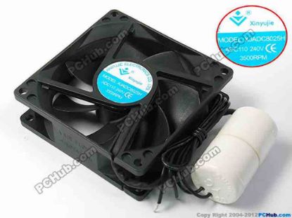 72286 Xinyujie 110V to 240V OEM- Square Fan XJADC8025H, w430x2, ADC110-240V, 3500RPM Xinyujie 110V to 240V OEM- Square Fan 