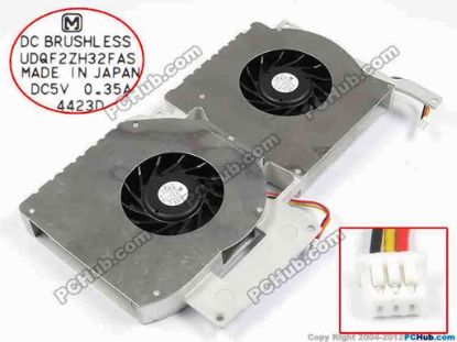 72564 ASUS L5C Cooling Fan  w45x3x3, 5V 0.35A  ASUS L5C Cooling Fan  