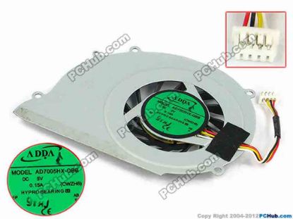 73536 ADDA AD7005HX-QBB Cooling Fan  CWZH6, w40x4x4, 5V 0.15A, Bare Fan "NEW" ADDA AD7005HX-QBB Cooling Fan