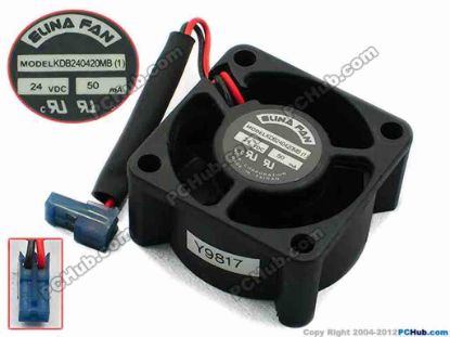 75028 ELINA FAN KDB240420MB Server - Square Fan sq40x40x20, w75x2x2, 12V 50mA ELINA FAN KDB240420MB Server - Square Fan 