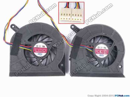 75234 AVC BASA0819R5U Server - Blower Fan P004, bw80x79x19, 12V 0.6A, With 2 Fan For 8-Pin  AVC BASA0819R5U Server - Blower Fan 