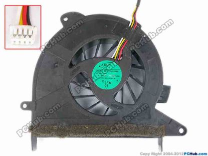 76169 ADDA AB1112HX-PBB Cooling Fan  CWEL5G, w30x4x4, 12V 0.50A ADDA AB1112HX-PBB Cooling Fan  