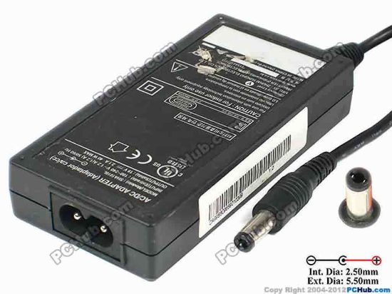 76708 Other Brands SHA1010L AC Adapter- Laptop 19V 2.1A, 5.5/2.5mm, 2-Prong Other Brands SHA1010L AC Adapter- Laptop <div>Model: SHA1010L</div>
<div><br />
</div>
<div>INPUT: 100-240V~1.2A, 50-60Hz</div>
<div>OUTPUT: 19V 2.1A 40W</div>
<div>Connecter size: Int. Diameter: 2.50mm</div>
<div>Ext. Diameter: 5.50mm</div>
<div><br />
</div>
<div><br />
</div>
<div>Dimensions: 95 X 48 X 18 mm</div>
<div><br />
</div>
<div>*Please take note, 2 wire AC power cord not included.</div>