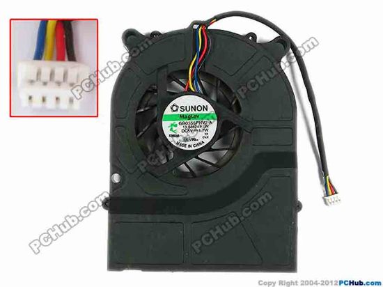 77270 SUNON GB0555PHV2-A Cooling Fan  13.B3524.F.GN, 90x70x14, w105x4x4, DC 5V 1.7W SUNON GB0555PHV2-A Cooling Fan  
