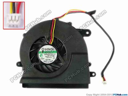 77283 SUNON GB0507PHV1-A Cooling Fan  13.V1.B2783.F.GN, Bare fan, w135x3x3, DC 5V 1.7W SUNON GB0507PHV1-A Cooling Fan  