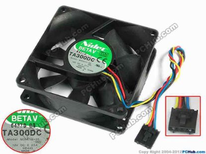77393 Nidec M35613-35 Server - Square Fan DEL, sq80x80x25, 170x4x5, 12V 0.25A Nidec M35613-35 Server - Square Fan 
