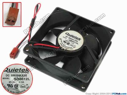 77402 Delta Electronics SB0812L Server - Square Fan sq80x80x25, w140x2x2, 12V 0.10A Delta Electronics SB0812L Server - Square Fan 
