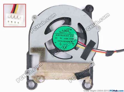 77432 ADDA AB5805HX-K0B Cooling Fan  CWZG8, Bare, w20x4x4, 5V 0.40A ADDA AB5805HX-K0B Cooling Fan  