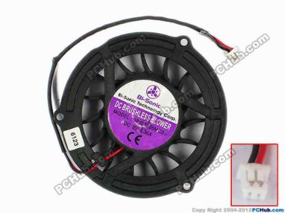 77490 Bi-Sonic BP451005M Cooling Fan  03, bare, size:50x10, w100x2x2, 5V 0.36A Bi-Sonic BP451005M Cooling Fan  