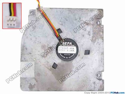 77561 SEPA HYB55E-05A Cooling Fan  Bare, size:65x12, w55x3x3, 5V 0.38A SEPA HYB55E-05A Cooling Fan  