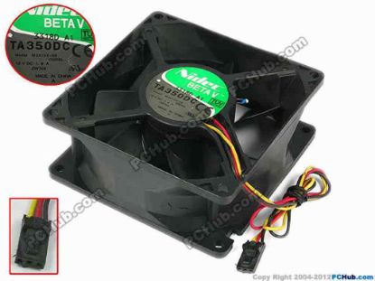 77673 Nidec M35105-58 Server - Square Fan G3DEL, sq92x92x38, w215x3x3, 12V 1.8A Nidec M35105-58 Server - Square Fan 