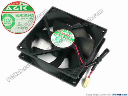 77734 Protechnic Magic MGA9212XS-A25 Server - Square Fan sq92x92x25, w95x2x2, 12V 0.32A  Protechnic Magic MGA9212XS-A25 Server - Square Fan 