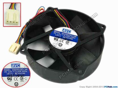 77825 AVC DA09025T12M Server - Round Fan P004, dia95x95x25, w200x4x4, 12V 0.42A AVC DA09025T12M Server - Round Fan 