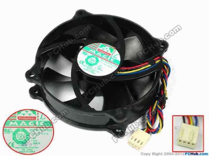 77865 Protechnic Magic MGT9212YR-W25 Server - Round Fan dia95x95x25,w205x4x4, 12V 0.41A Protechnic Magic MGT9212YR-W25 Server - Round Fan 