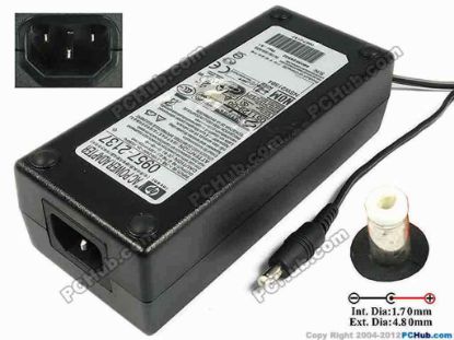 77866 HP Common Item (HP) AC Adapter- Laptop 32V 2340mA Tip A, (IEC C14) HP Common Item (HP) AC Adapter- Laptop <b>»In stock now ready to ship in 24 hours</b>.<br />
<br />
*AC Smart power adapter (135 watt) - 100-240VAC input, 47-63Hz - 19.0VDC output, 135 watts<br />
<br />
<p><strong>By LITEON</strong><br />
AC Adapter Model: PA1750-15HA-ROHS<br />
<span style="color: #444444; font-family: verdana;"><br />
</span></p>
<p>INPUT: 100-240V~ 2A, 50-60Hz&nbsp;</p>
<p><font color="#444444" face="Verdana">OUTPUT: 32V 2340mA 75W<br />
Connecter size: Int. Diameter: 1.70mm     <br />
                       Ext. Diameter: 4.80mm<br />
</font></p>
<p><font color="#444444" face="Verdana">Dimension: 150 x 66 x 43 mm</font></p>
<div>*Please take note, 3 wire IEC AC <a shape="rect" href="http://www.pchub.com/uph/category/356/Power-Core.html">power cord</a> not included.<br />
</div>