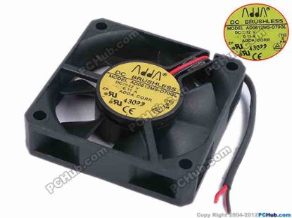 77882 ADDA AD0612MS-D70GL Server - Square Fan TC, sq60x60x15, w75x2, 12V 0.11A ADDA AD0612MS-D70GL Server - Square Fan 
