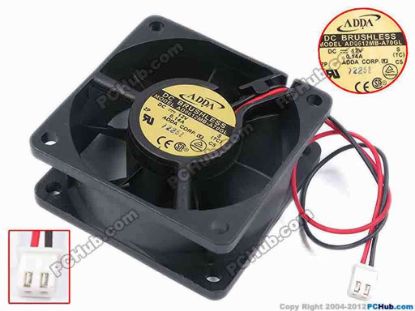 77892 ADDA AD0612MB-A70GL Server - Square Fan S, TC, sq60x60x25, w155x2x2, 12V 0.14A ADDA AD0612MB-A70GL Server - Square Fan 