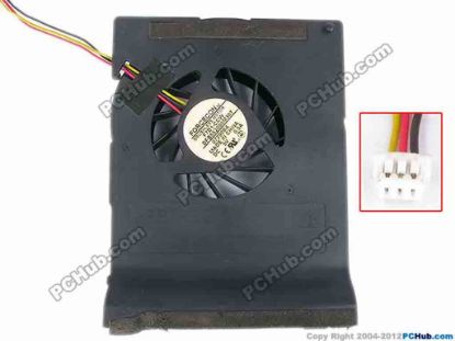 77923 Forcecon DFB552005M30T Cooling Fan  F7D1-CCW, Bare, w75x3x3, 5V 0.5A Forcecon DFB552005M30T Cooling Fan  
