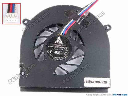 77935 Delta Electronics KSB0505HB Cooling Fan  -9G24, Bare, w115x4x4, 5V 0.4A Delta Electronics KSB0505HB Cooling Fan  