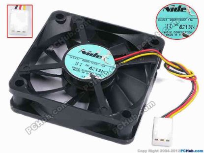 77944 Nidec D06R-12SS1 Server - Square Fan 13A, sq60x60x15, w95x3x3, 12V 0.12A Nidec D06R-12SS1 Server - Square Fan 