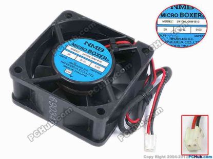 78030 NMB-MAT / Minebea 2410NL-09W-B10 Server - Square Fan L04, sq60x60x25, w270x2x2, 35V 0.03A NMB-MAT / Minebea 2410NL-09W-B10 Server - Square Fan 