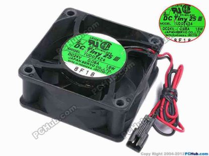 78055 Japan Servo TUDC24Z4 Server - Square Fan sq60x60x25, w300x2x2, 24V 0.08A 1.8W Japan Servo TUDC24Z4 Server - Square Fan 