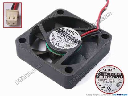 78177 ADDA AD0405MB-G70 Server - Square Fan TJ, sq40x10, w90x2x2, 5V 0.11A ADDA AD0405MB-G70 Server - Square Fan 
