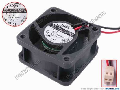 78217 ADDA AD0412HB-C50 Server - Square Fan sq40x20, w180x2x2, 12V 0.10A ADDA AD0412HB-C50 Server - Square Fan 