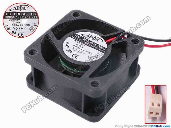 78217 ADDA AD0412HB-C50 Server - Square Fan sq40x20, w180x2x2, 12V 0.10A ADDA AD0412HB-C50 Server - Square Fan 