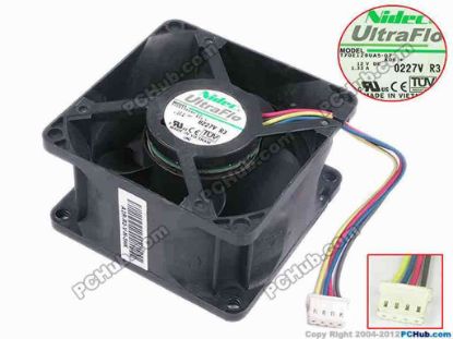 78249 Nidec T70E12BUA5-07 Server - Square Fan A06, sq70x70x38, w90x4x4, 12V 1.33A Nidec T70E12BUA5-07 Server - Square Fan 