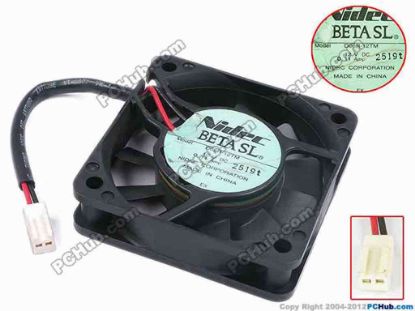 78295 Nidec D06R-12TM Server - Square Fan sq60x60x15, w80x2x2, 12V 0.11A Nidec D06R-12TM Server - Square Fan 