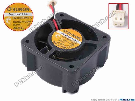 78320 SUNON GM1204PKV2-A Server - Square Fan sq40x20, w35x2x2, 12V 0.7W SUNON GM1204PKV2-A Server - Square Fan 