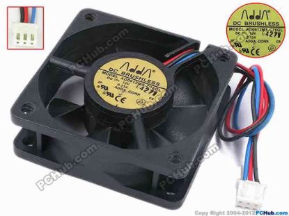78323 ADDA AD0612MS-C76GL Server - Square Fan sq60x60x20, w145x3x3, 12V 0.13A ADDA AD0612MS-C76GL Server - Square Fan 
