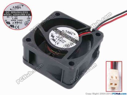 78347 ADDA AD0412MB-C50 Server - Square Fan S, TP, sq40x20, w100x2x2, 12V 0.08A ADDA AD0412MB-C50 Server - Square Fan 