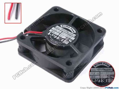 78354 ELINA FAN HDF5216B-12MB-4 Server - Square Fan 540-2185-01-RA, sq52x52x16, 2-wire, 0V 80mA ELINA FAN HDF5216B-12MB-4 Server - Square Fan 