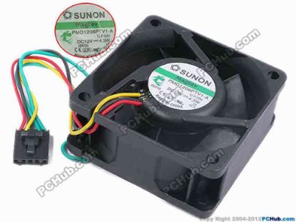 78364 SUNON PMD1206PTV1-A Server - Square Fan U.F.GN, sq60x60x25, w90x5x5, 12V 4.3W SUNON PMD1206PTV1-A Server - Square Fan 