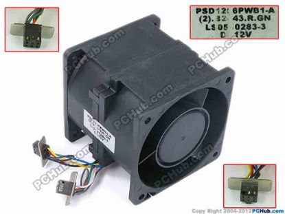 78367 SUNON PSD1206PWB1-A Server - Square Fan (2).B2443.R.GN, sq60x60x60, w35x8x12, 12V SUNON PSD1206PWB1-A Server - Square Fan 