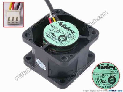 78370 Nidec D04XL-12P2GB Server - Square Fan sq40x28, w225x3x3, 12V 0.29A Nidec D04XL-12P2GB Server - Square Fan 