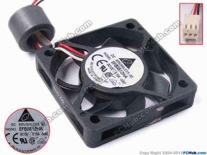 78379 Delta Electronics EFB0512HA Server - Square Fan -S692, sq50x50x10, w145x3x3, 12V 0.15A Delta Electronics EFB0512HA Server - Square Fan 